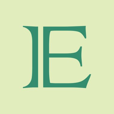 E harfi logo vektör şablonu Yaratıcı E harfi ilk logo tasarımı