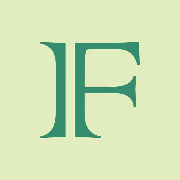 f logo vektör şablonu Yaratıcı f Harfi ilk logosu