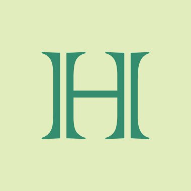 H harfi logo vektör şablonu Yaratıcı h harfi ilk logo tasarımı