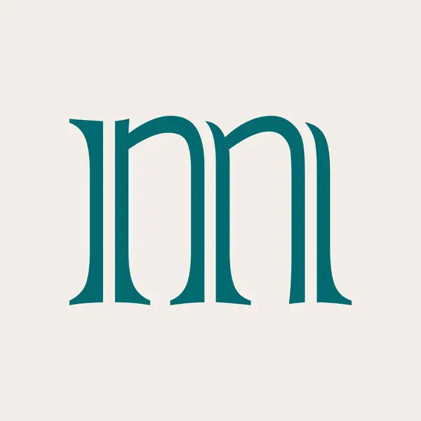 M harfi logo vektör şablonu Yaratıcı m harfi ilk logo 