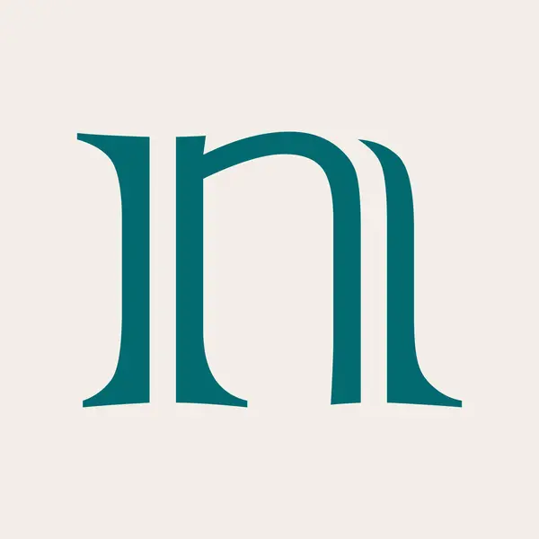 n harfi logo vektör şablonu Yaratıcı n harfi ilk logo