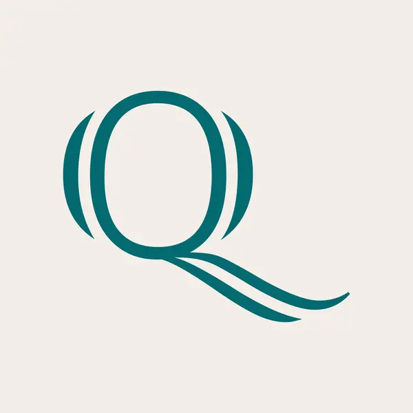 Q harfi logo vektör şablonu Creative q Letter ilk logo tasarımı