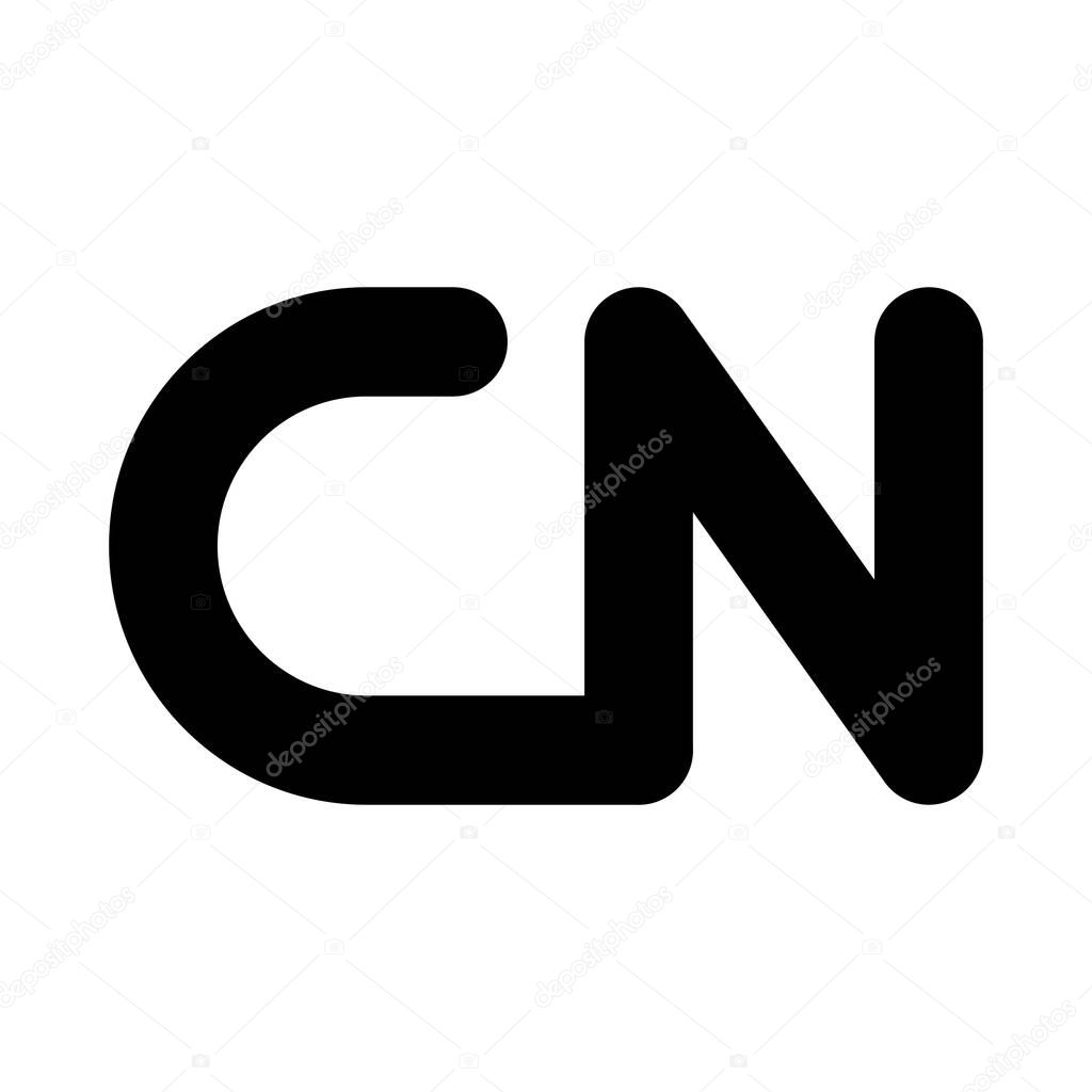 Simple Letter NC Initial logo design
