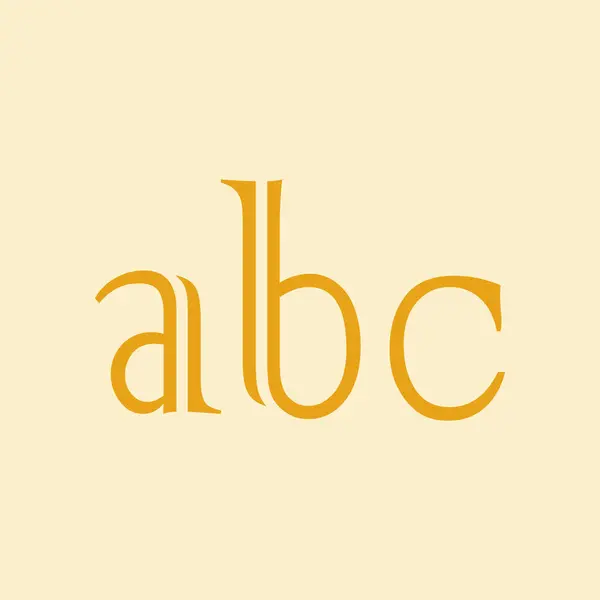Yaratıcı abc logosu tasarımı