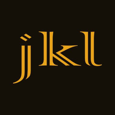 JKL Harf İlk Logo Tasarım Şablonu Vektör ResmiComment