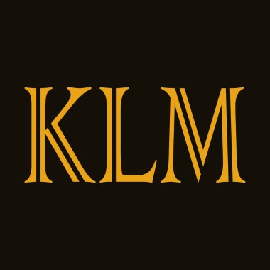 Harf KLM Logosu, Yaratıcı KIM Logo Mektubu