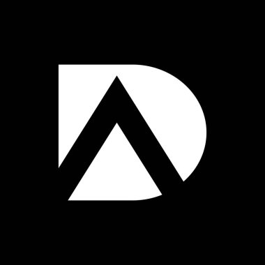 Modern DA harfi logo tasarımı