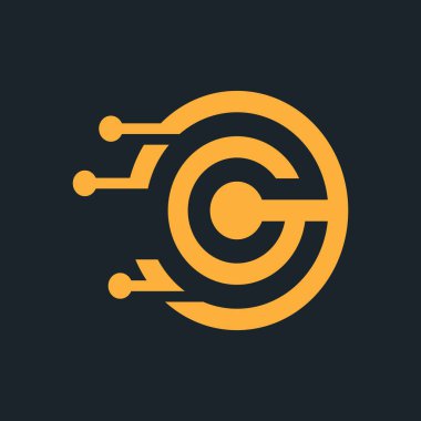 C harfi logo tasarımı dağ, çöl, zirve, sembol, ikon, fikir, yaratıcı