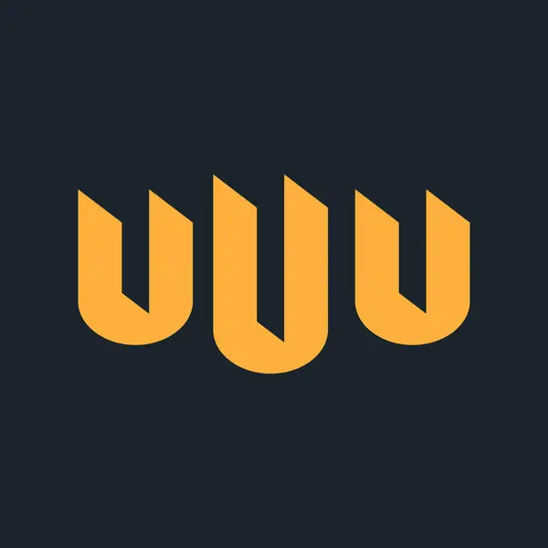 UUU Harf İlk Logo Tasarımı Şablon Vektör Resimleri