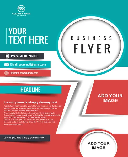 Poster tasarımı iş şablonu