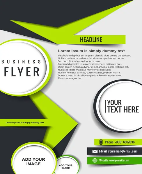 Poster tasarımı iş şablonu