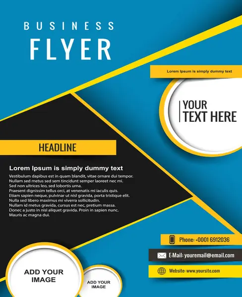 Poster tasarımı iş şablonu