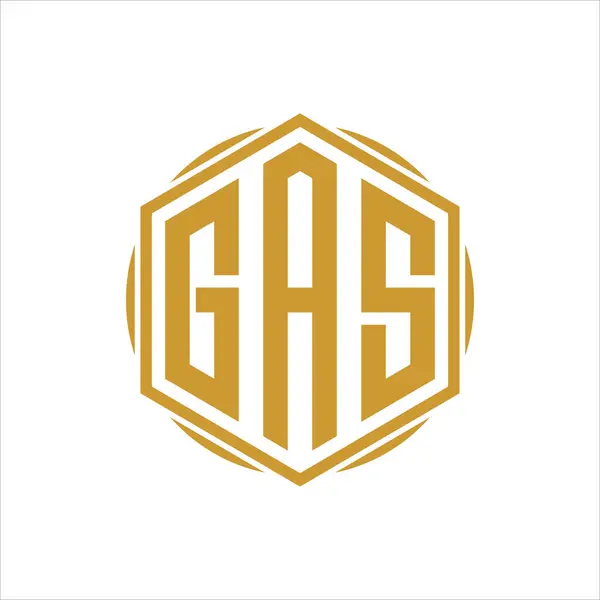 GAS üç harfli logo tasarım şablonu