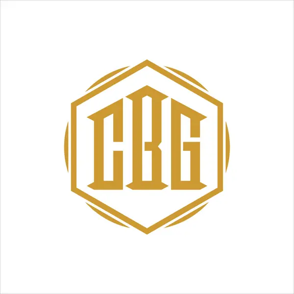 CBG üç harfli logo tasarım şablonu