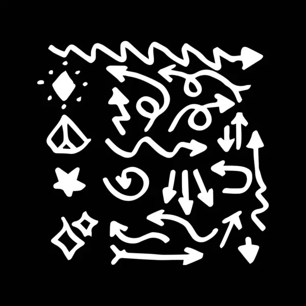 ok karalama vektör çizimi stok vektör sanatı 