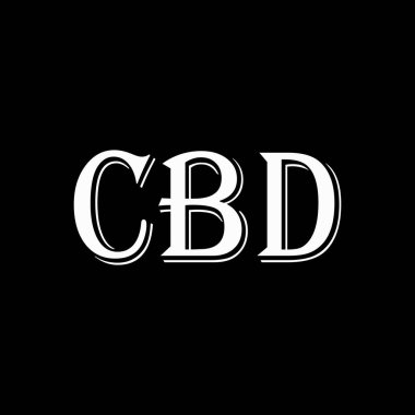 CBD soyut harf logosu tasarımı. Bu logo üç soyut harf tarafından tasarlanmıştır.