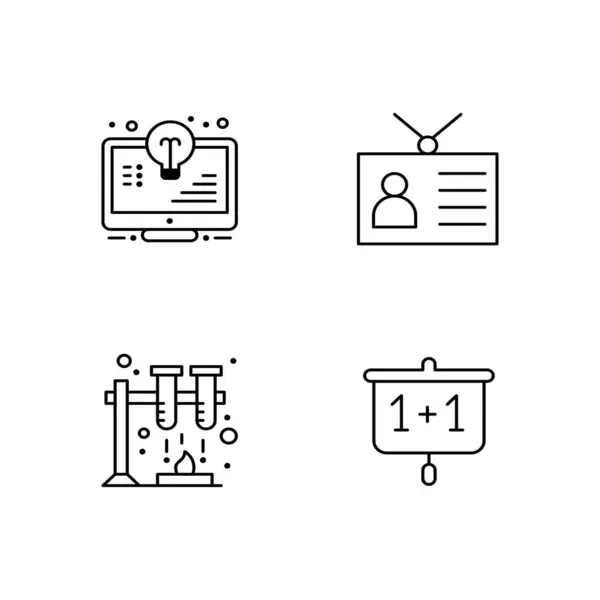 Mobil arayüz ana hatları eğitimin pictogramlarını ayarlar