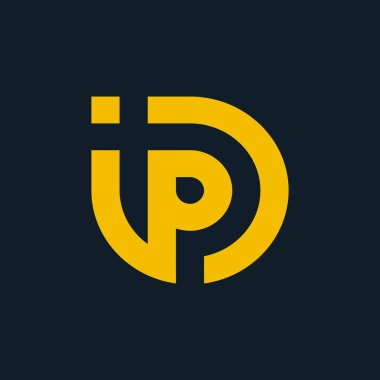 DPI harf logo tasarımı simgesi