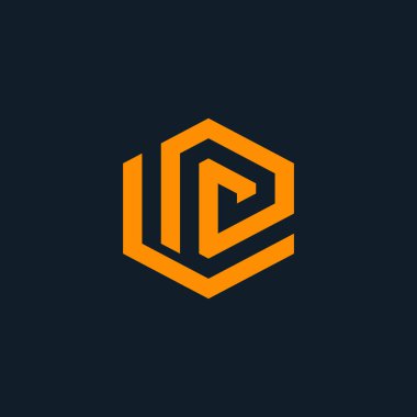 LPG Harf İlk Logo Tasarımı Şablon Vektör Resimleri