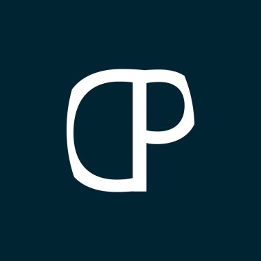 Basit Modern Harfler İlk Logo DP