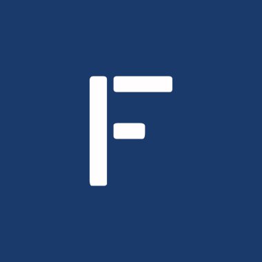 İş ve şirket kimliği için F harfi logosu