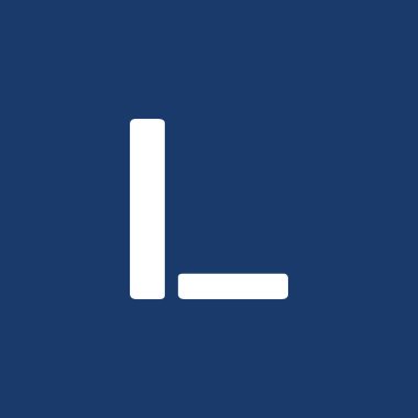 İş ve şirket kimliği için L harfi logosu