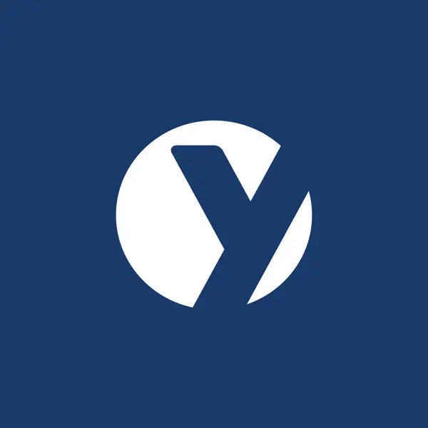 Y harfi minimal logo tasarım şablonu