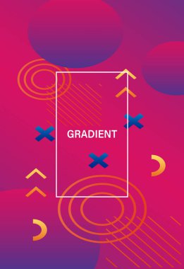 Gradyan şekil soyut geometrik arkaplan