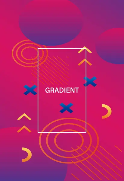 Gradyan şekil soyut geometrik arkaplan