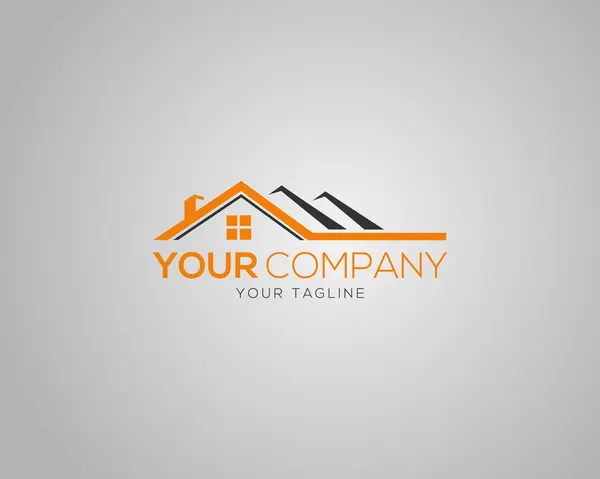 Emlak Şirketi Logosu Tasarımı Simge Modern Vektör Şablonu.