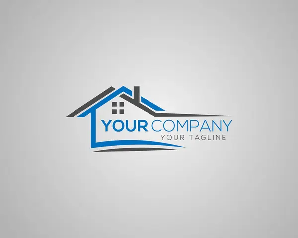 Emlak Şirketi Logosu Tasarımı Simge Modern Vektör Şablonu.