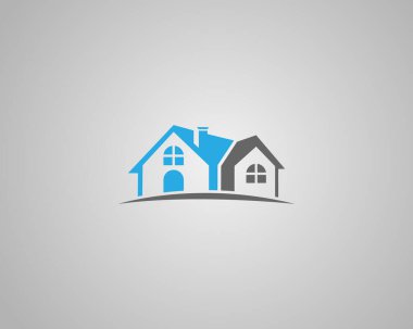 Emlak Şirketi Logosu Tasarımı Simge Modern Vektör Şablonu.