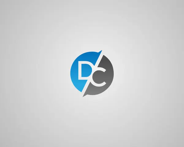 DC harfinin soyut logo simgesi tasarım şablonu ögeleri vektörü.