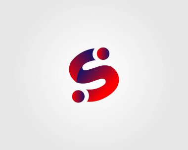 S harfi ya da SS başlangıç logosu tasarımı minimal zarif vektör şablonu