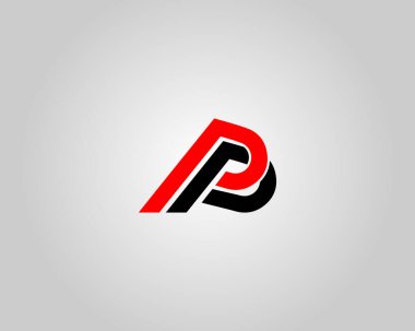 Harf PP yaratıcı monogram logo tasarım konsept vektörü şablonu.