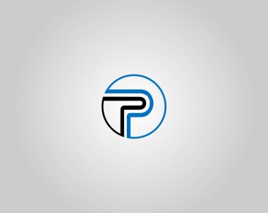 Harf PP yaratıcı monogram logo tasarım konsept vektörü şablonu.