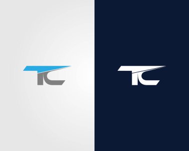 Harf TC Logo Tasarım Vektör Şablonu