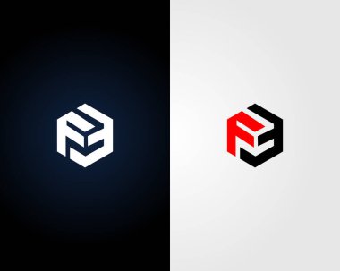 FF Letter Logo Tasarımı Modern Moda Tipografi Vektörü Şablonu.