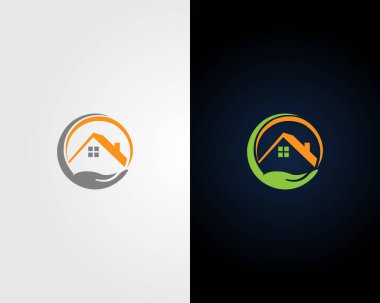 Medikal Ev, Ev Bakımı vektör simgesi logo tasarım şablonu.