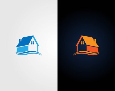 Emlak İnşaatı Logo Tasarımı Şablon Vektör Elemanı