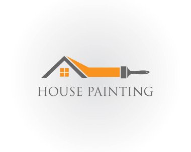 Boya evi logosu tasarımı ilham konsepti şablonu