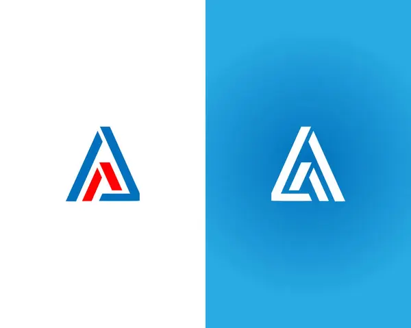AA harfinin yaratıcı monogram logo tasarım konsept vektörü şablonu.