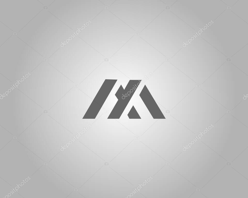 Alphabet M, MX or XM Letter Initial Logo Design Vector Template.