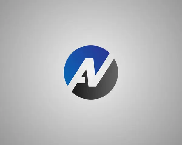 AV Soyut Harf İlk Logo Tasarım Şablonu Vektörü.