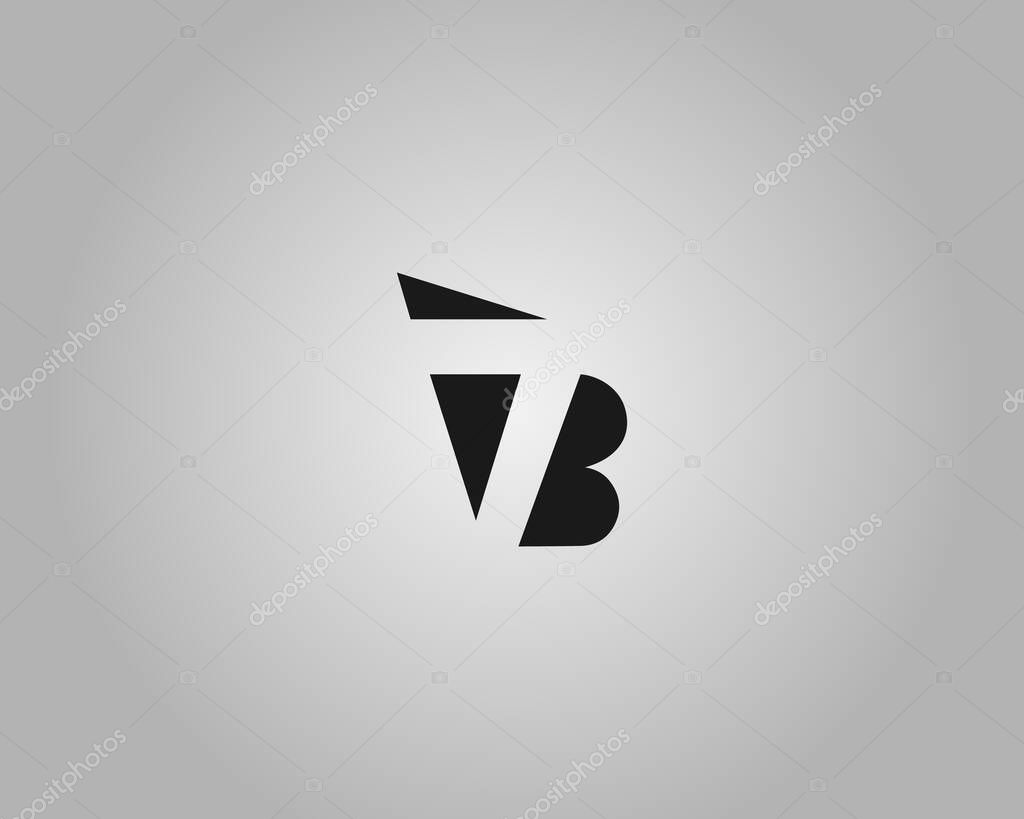 Abstract TB or BT Letter Initial Logo Design Vector Illustration