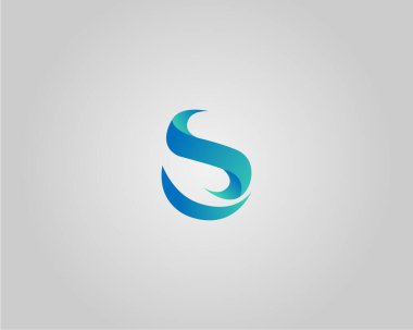 Zarif Mavi S Logosu Tasarımı