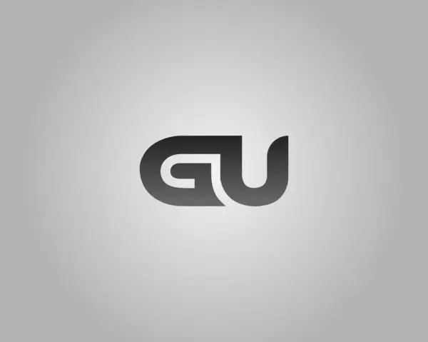 GU Harf İlk Logo Tasarımı Simge Modern Vektör Şablonu.