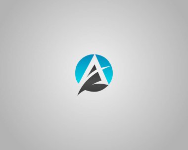 Yaratıcı bir monogram logo tasarım konsept vektörü şablonu.