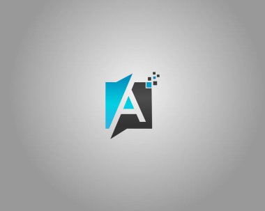 Yaratıcı bir monogram logo tasarım konsept vektörü şablonu.