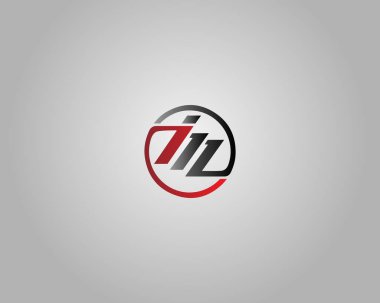Soyut Harf Mi veya iM Logo Tasarımı Minimalist Vektör Şablonu.